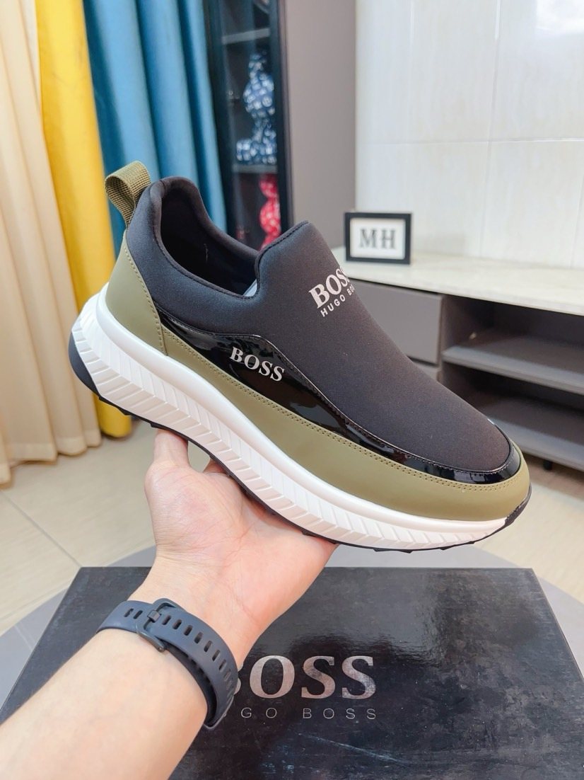 Hugo Boss Contrast Side Slip-On Sneakers