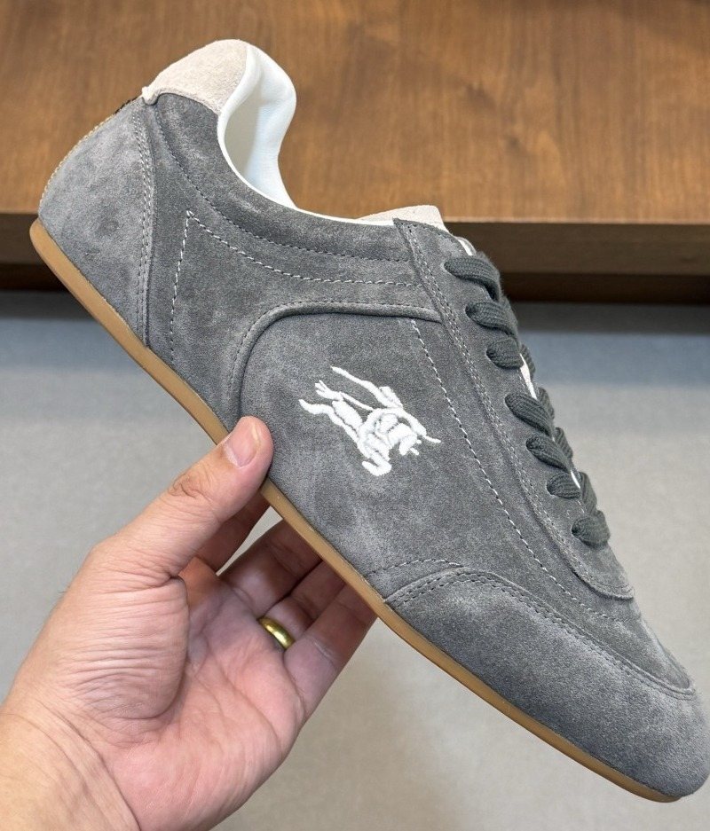 Burberry White Horse Graphic Low-Top Sneakers