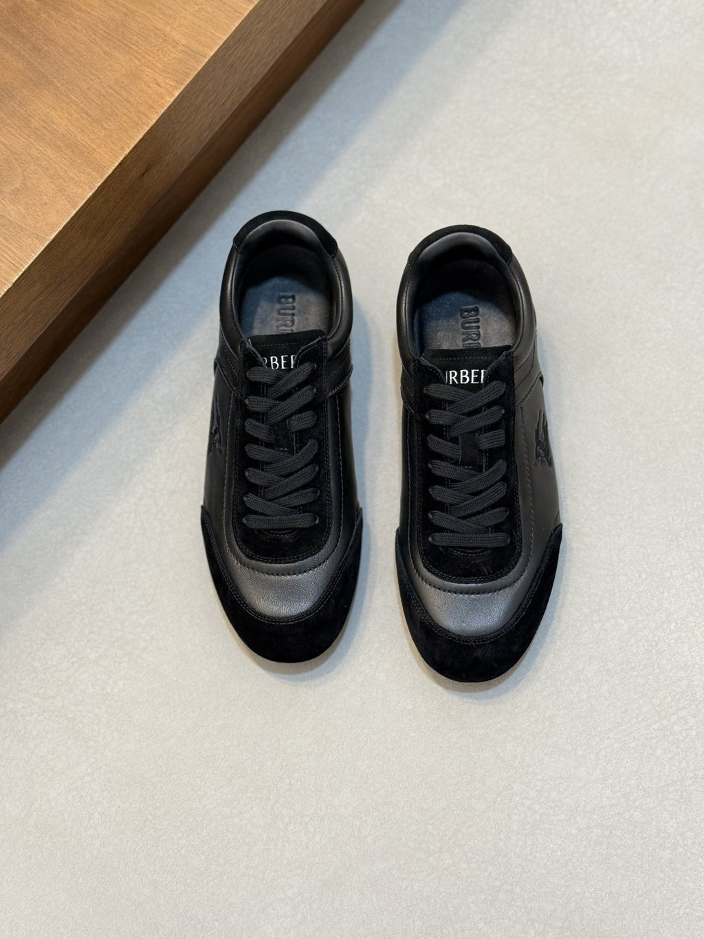 Burberry White Horse Graphic Low-Top Sneakers