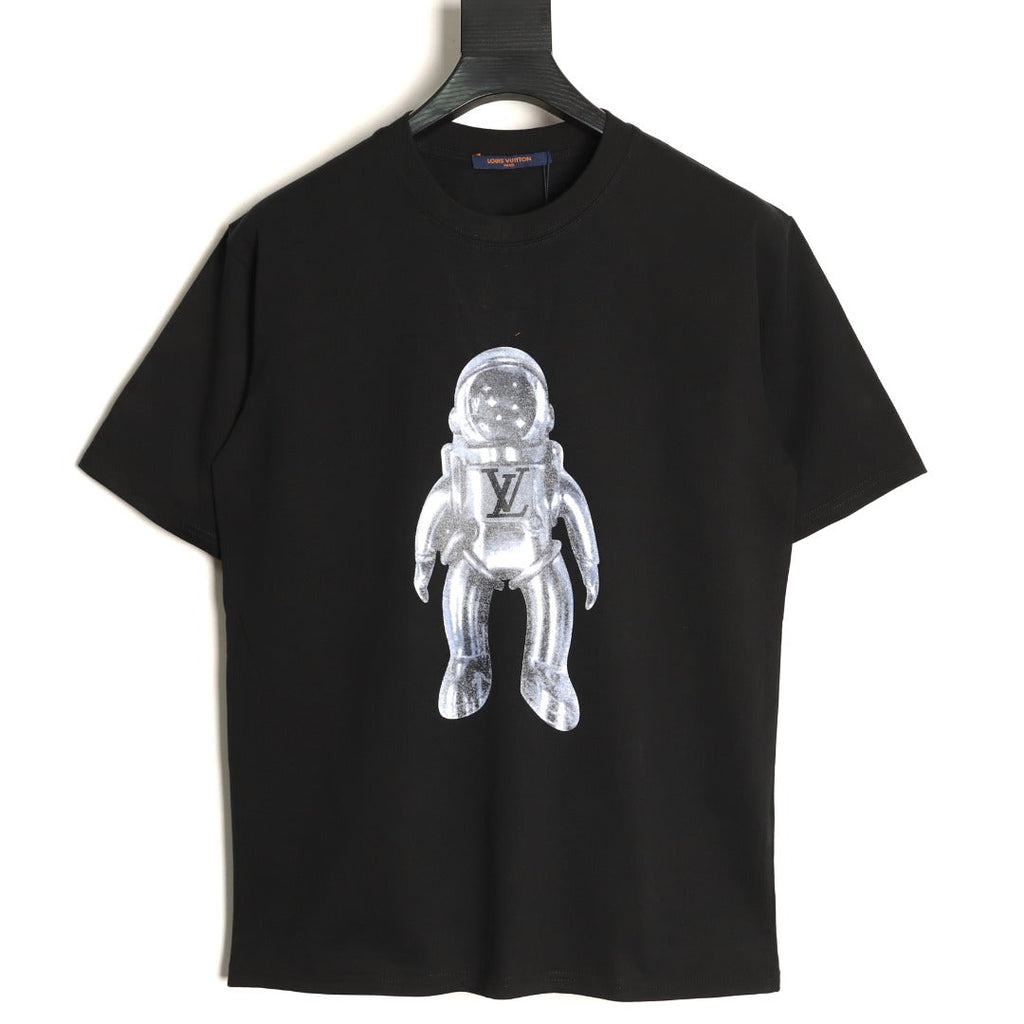 Louis Vuitton Astronaut Graphic Short-Sleeve T-Shirt - Black