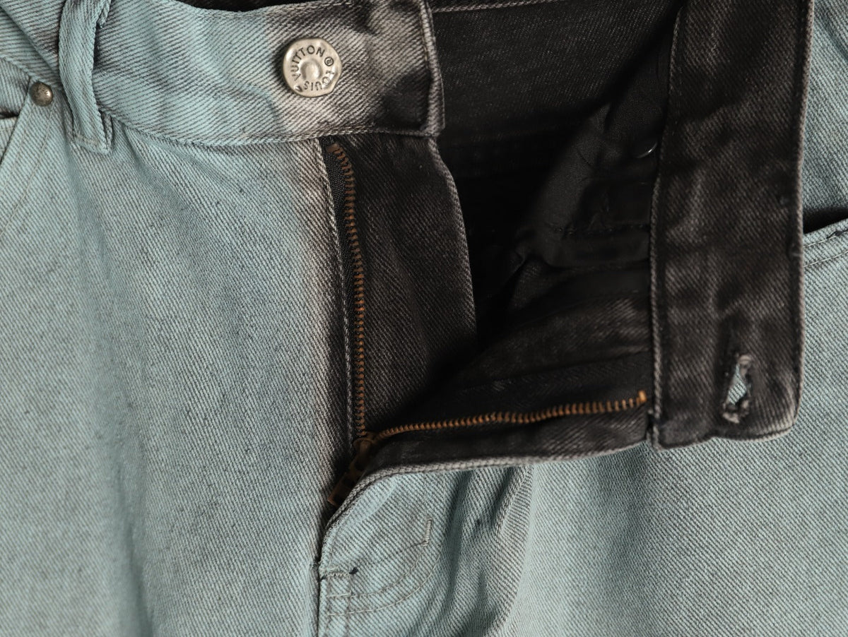 Louis Vuitton Gradient Denim Jeans - Light Blue and Charcoal